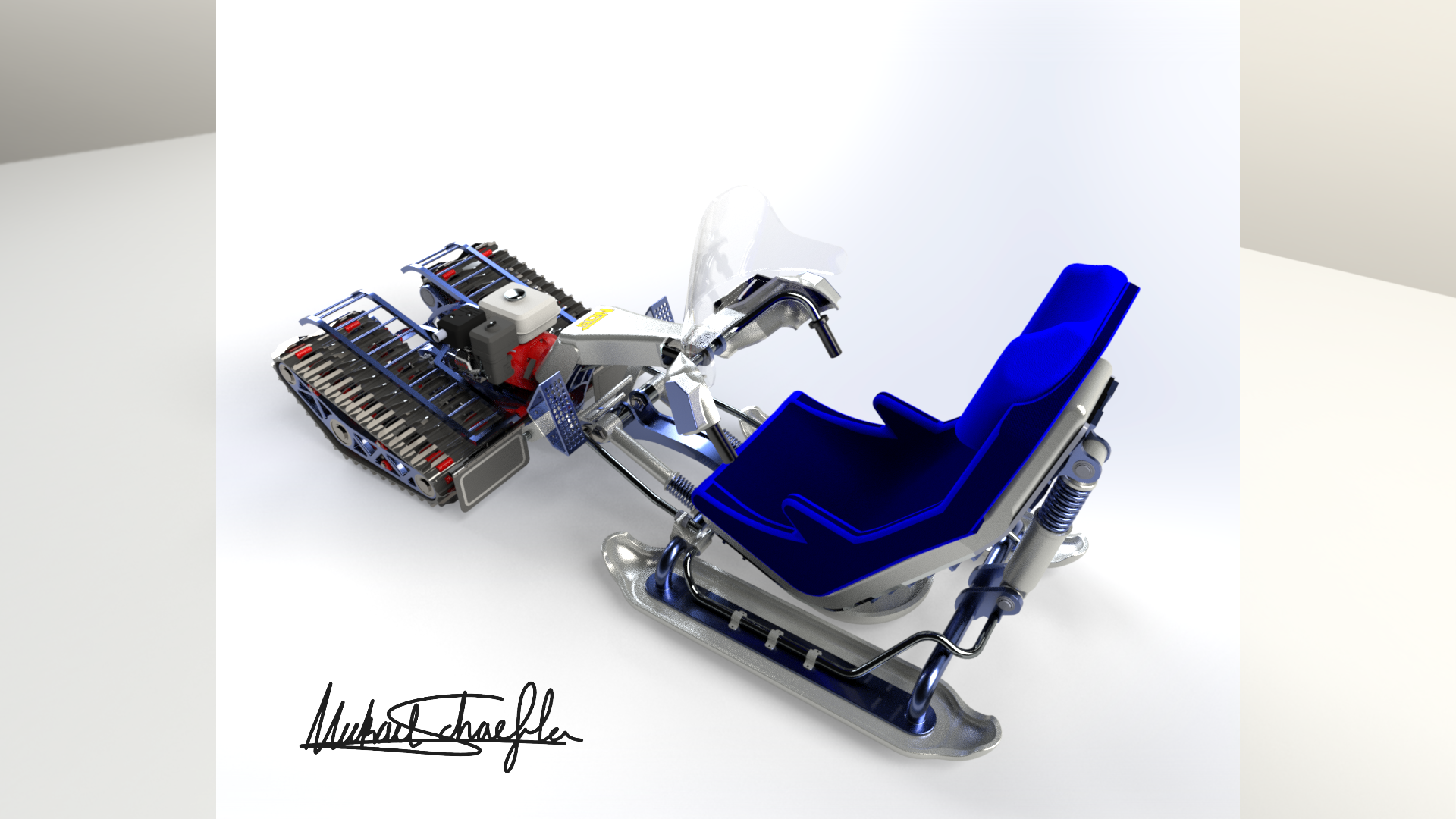 雪地漂移履带车